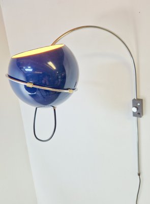 Vintage Arc Sphere Wall Lamp in Chrome from Gepo Design, 1970s-AXJ-2038023