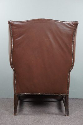 Vintage Armchair in Brown Leather-HPP-1764181