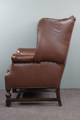 Vintage Armchair in Brown Leather-HPP-1764181