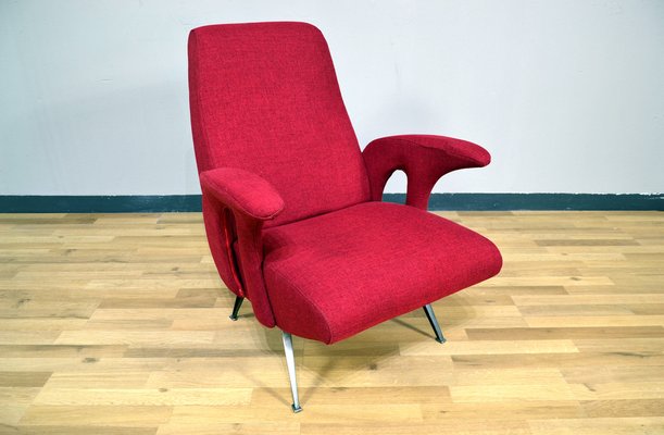 Vintage Armchair in Fabric, Italy, 1960s-QZZ-1304175