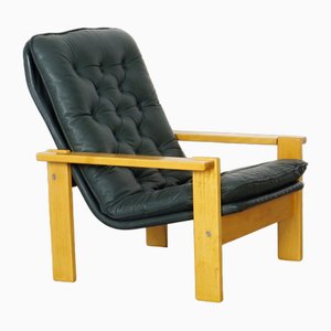 Vintage Armchair in Leather-JUN-1811946