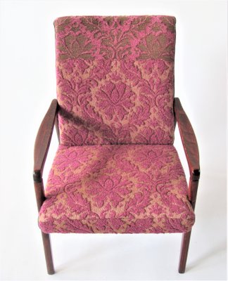 Vintage Armchair in Purple from Jitona, Czechoslovakia, 1960s-ZWG-1254305