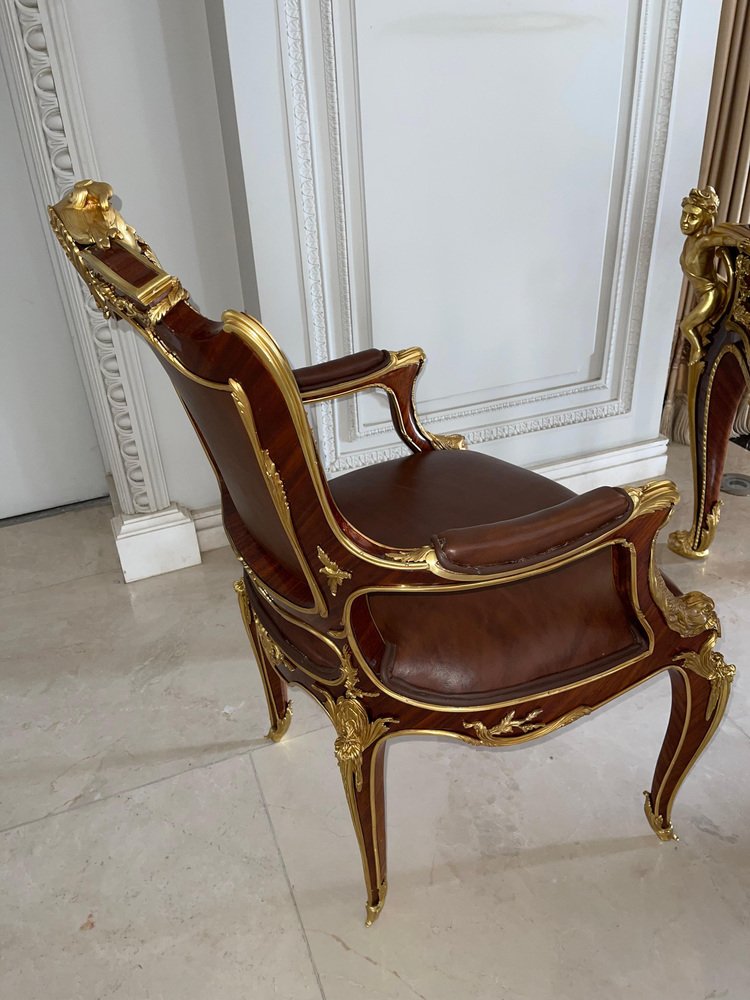 Vintage Armchair in Style of Francois Linke, Paris