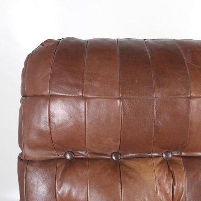 Vintage Armchair in Wood and Leather, 1970s-DSC-1767885