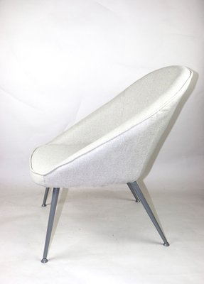 Vintage Armchair with Grey Metal Legs, 1970s-UJQ-750240