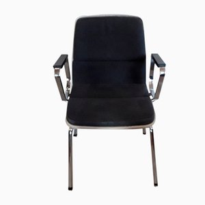 Vintage Armchair with Steel Pipe Frame, 1970s-HOI-1066746