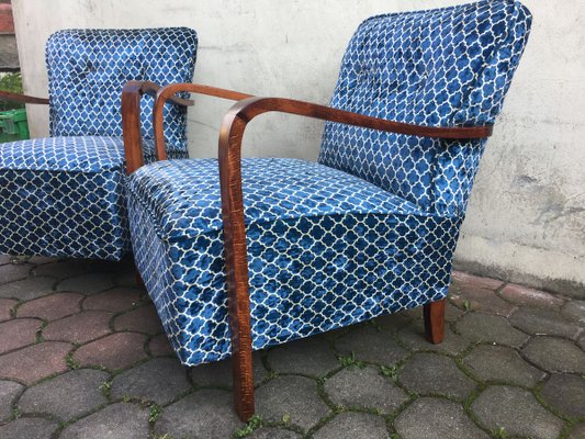 Vintage Armchairs, 1940s, Set of 2-WQQ-933345