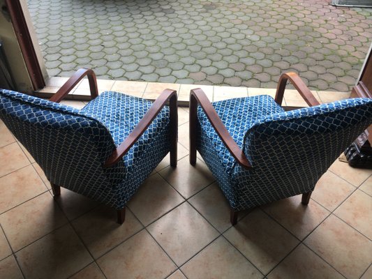 Vintage Armchairs, 1940s, Set of 2-WQQ-933345