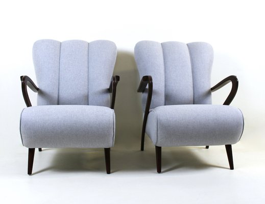 Vintage Armchairs attributed to Guglielmo Ulrich, 1950s, Set of 2-WIM-1782129