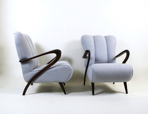 Vintage Armchairs attributed to Guglielmo Ulrich, 1950s, Set of 2-WIM-1782129