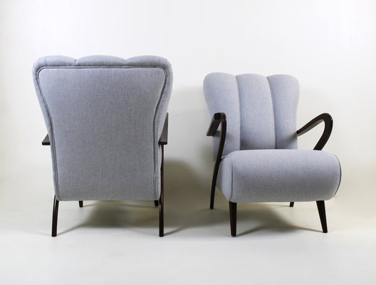 Vintage Armchairs attributed to Guglielmo Ulrich, 1950s, Set of 2-WIM-1782129