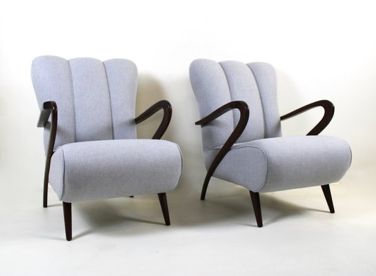 Vintage Armchairs attributed to Guglielmo Ulrich, 1950s, Set of 2-WIM-1782129