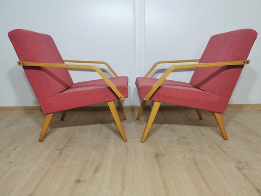 Vintage Armchairs, Czechoslovakia, Set of 2-QJA-1178567