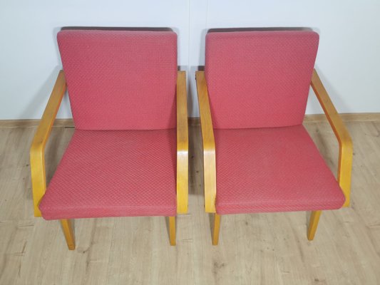 Vintage Armchairs, Czechoslovakia, Set of 2-QJA-1178567