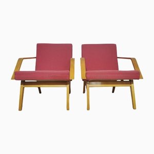 Vintage Armchairs, Czechoslovakia, Set of 2-QJA-1178567