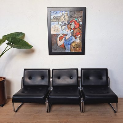 Vintage Armchairs from Soto Leon, Spain, 1965, Set of 3-WK-2016623