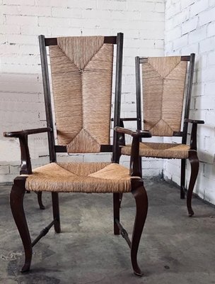 Vintage Armchairs in Beech, Set of 2-ODB-1807882