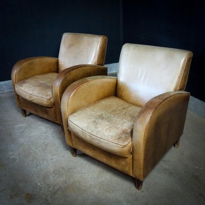 Vintage Armchairs in Leathher, Set of 2-IA-1412485