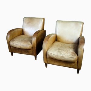 Vintage Armchairs in Leathher, Set of 2-IA-1412485