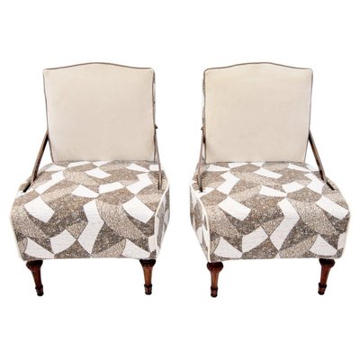 Vintage Armchairs with Double-Sided Backrests, Set of 2-CGZ-1789619