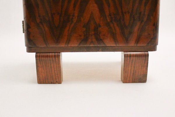 Vintage Art Deco Austrian Walnut Chest of Drawers, 1930s-NB-618834