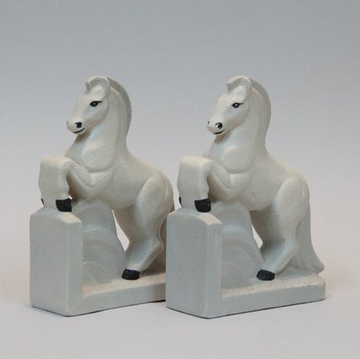 Vintage Art Deco Bookends Attributed to Colette Goueden, Set of 2-NE-730135