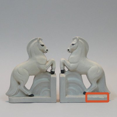 Vintage Art Deco Bookends Attributed to Colette Goueden, Set of 2-NE-730135