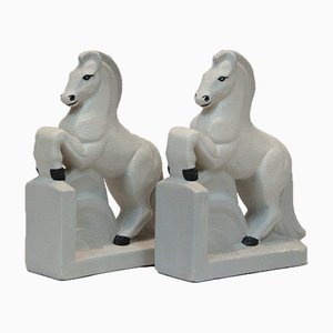 Vintage Art Deco Bookends Attributed to Colette Goueden, Set of 2-NE-730135