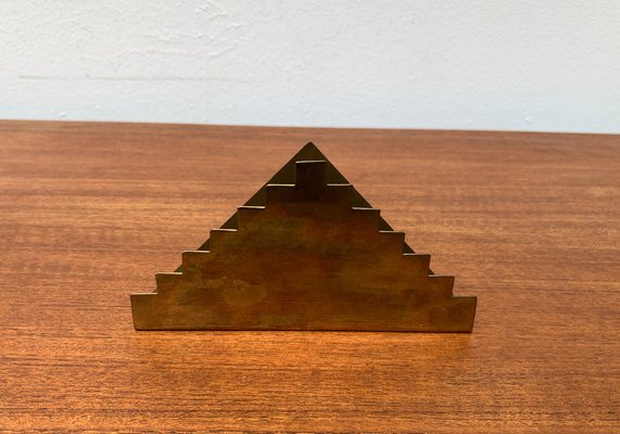 Vintage Art Deco Brass Napkin Holder-UAH-1294654