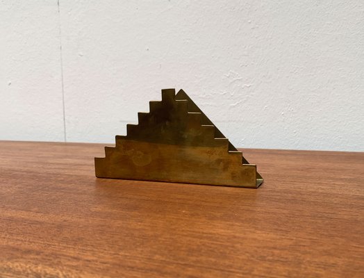 Vintage Art Deco Brass Napkin Holder-UAH-1294654