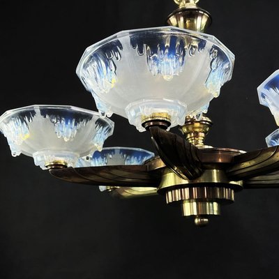 Vintage Art Deco Ceiling Lamp from Petitot & Ezan-JUZ-910400