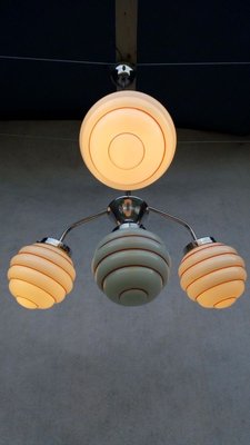 Vintage Art Deco Chandelier-VIC-903801