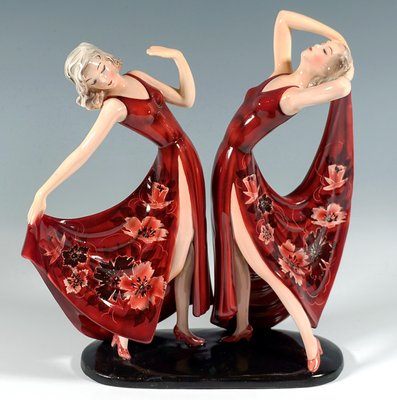 Vintage Art Deco Dancer Figurine by Stephan Dakon, 1930s-EMT-2017633