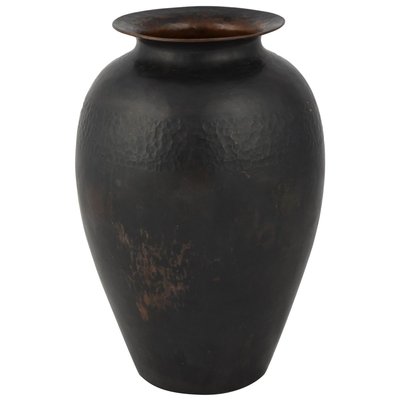 Vintage Art Deco Dark Copper Vase by Hayno Focken, Germany, 1930s-ZCI-751935