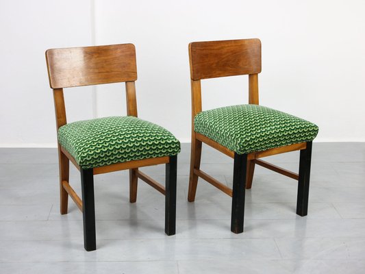 Vintage Art Deco Dining Chairs, Set of 2-HGJ-861970