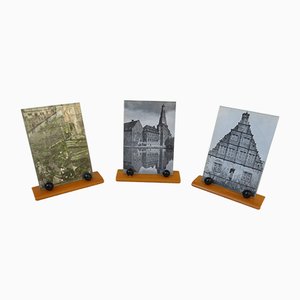 Vintage Art Deco English Picture Frames, Set of 3-EY-754518