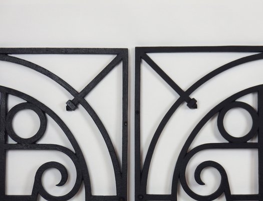 Vintage Art Deco Garden Fences, Set of 5-LW-1173125