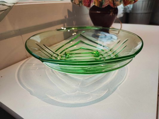 Vintage Art Deco Green Platter, 1930s-CAQ-2033731