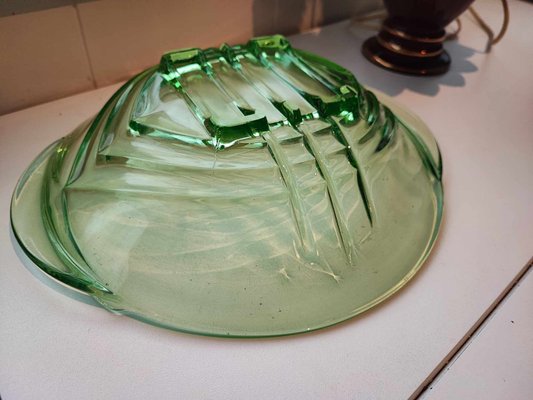 Vintage Art Deco Green Platter, 1930s-CAQ-2033731