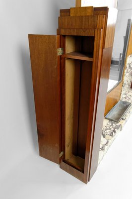 Vintage Art Deco Hall Cabinet in Marble and Mahogany, 1920s-XNH-1804456