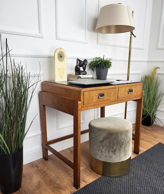 Vintage Art Deco Italian Walnut Burl Desk by Paolo Buffa, 1940s-EUP-2026630