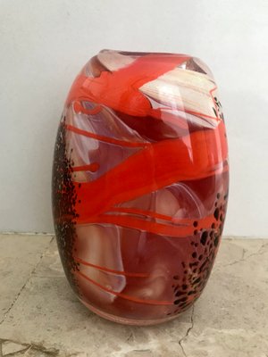 Vintage Art Deco Murano Vase, 1940s-NOU-636258