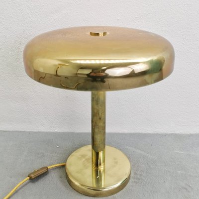 Vintage Art Deco Mushroom Lamp in Brass-PRS-1804549