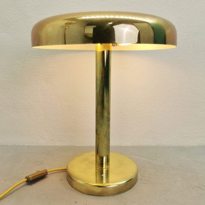 Vintage Art Deco Mushroom Lamp in Brass-PRS-1804549