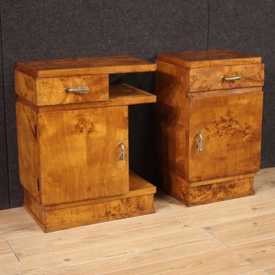 Vintage Art Deco Nightstands, 1950, Set of 2-RP-2041847