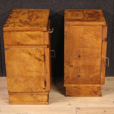 Vintage Art Deco Nightstands, 1950, Set of 2-RP-2041847