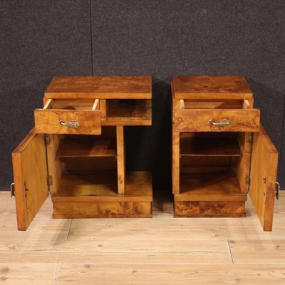 Vintage Art Deco Nightstands, 1950, Set of 2-RP-2041847