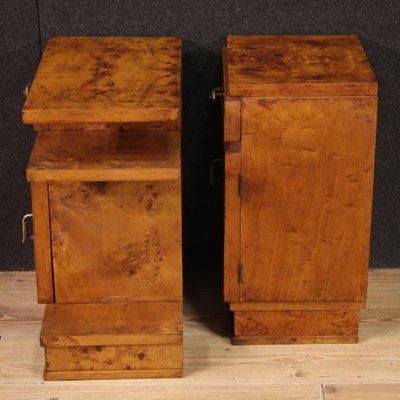 Vintage Art Deco Nightstands, 1950, Set of 2-RP-2041847