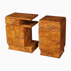 Vintage Art Deco Nightstands, 1950, Set of 2-RP-2041847