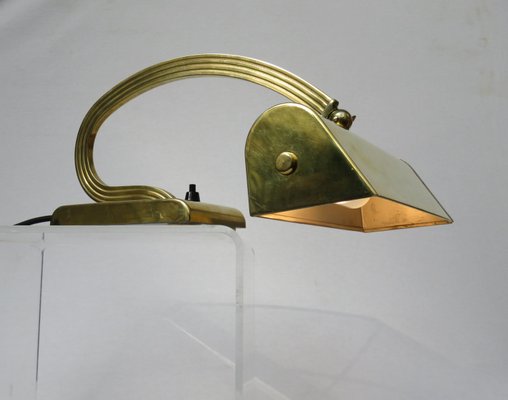 Vintage Art Deco Piano Lamp in Polished Brass, 1920s-EY-2021914